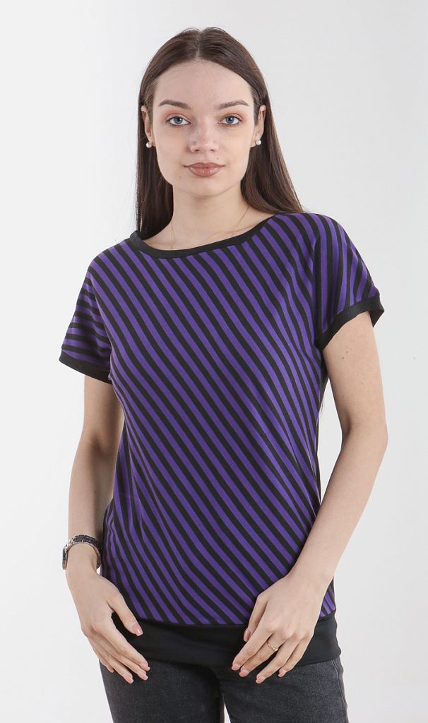 Футболка женская в полоску 253831