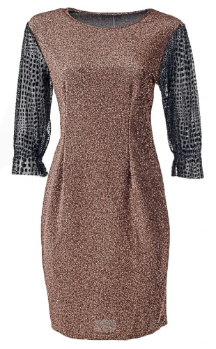 Платье женское с люрексом 250433