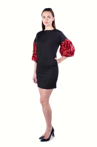 Платье женское рукав фонарь 4039