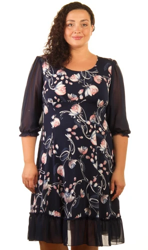 Платье женское на поясе 253314