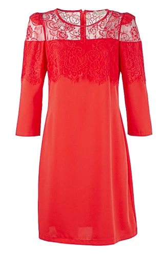 Платье женское с гипюром 250897