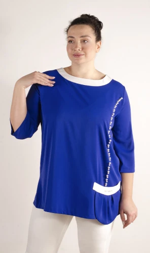 Костюм женский брючный с бусинами 253039 фото 3