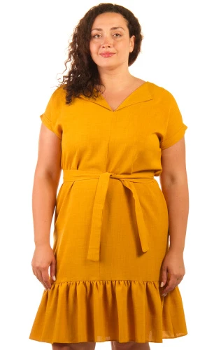 Платье женское с оборкой 253388