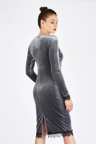 Платье женское бархатное 2033 фото 2