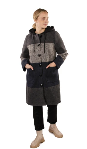 Пальто женское с капюшоном 251836 фото 4