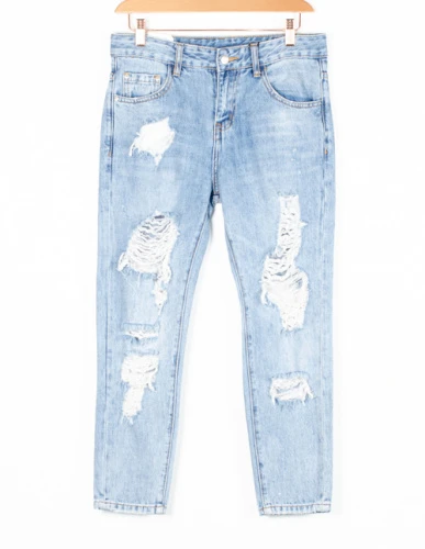 Джинсы женские рваные 249146