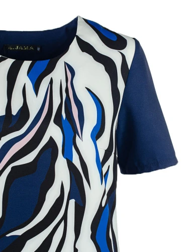 Платье женское прямое с коротким рукавом 251242 фото 2