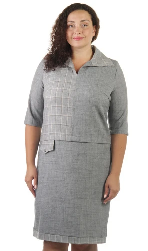 Платье женское с воротником 253522