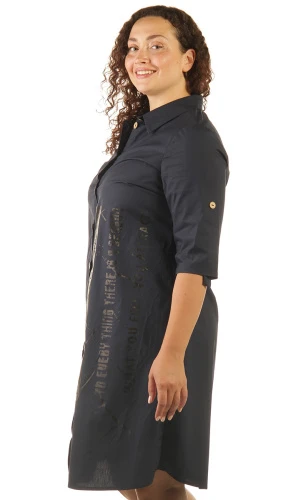 Платье-рубашка женское с принтом 253590 фото 2