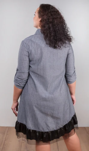 Платье-рубашка в полоску 252731 фото 3