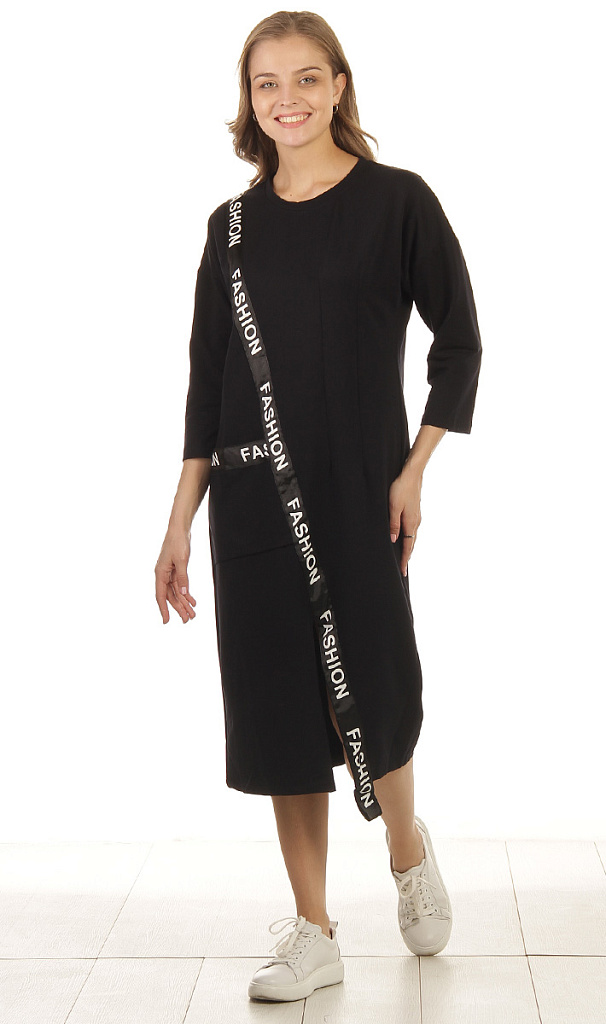 Платье женское с разрезом 253169