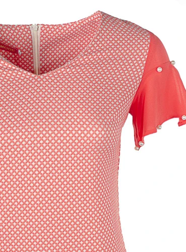 Платье женское с бусинами на рукавах 250519 фото 2