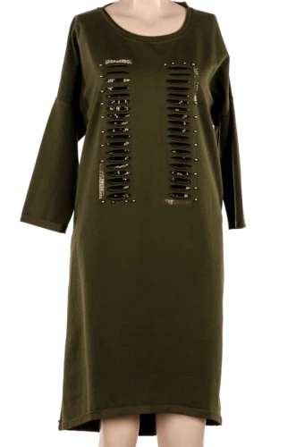 Платье женское со стразами 6085