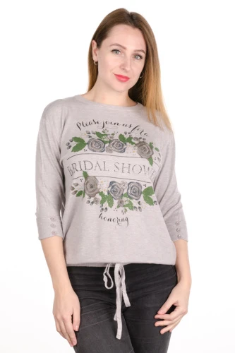 Джемпер женский с принтом 4886