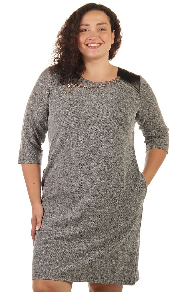 Платье женское с декором 253468