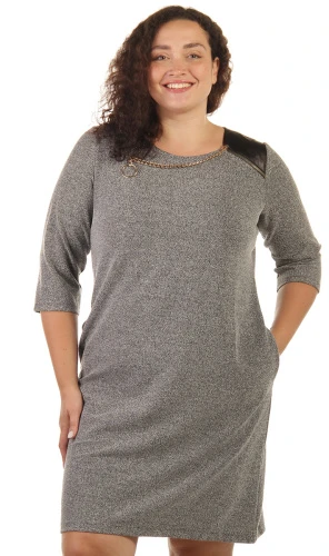 Платье женское с декором 253468