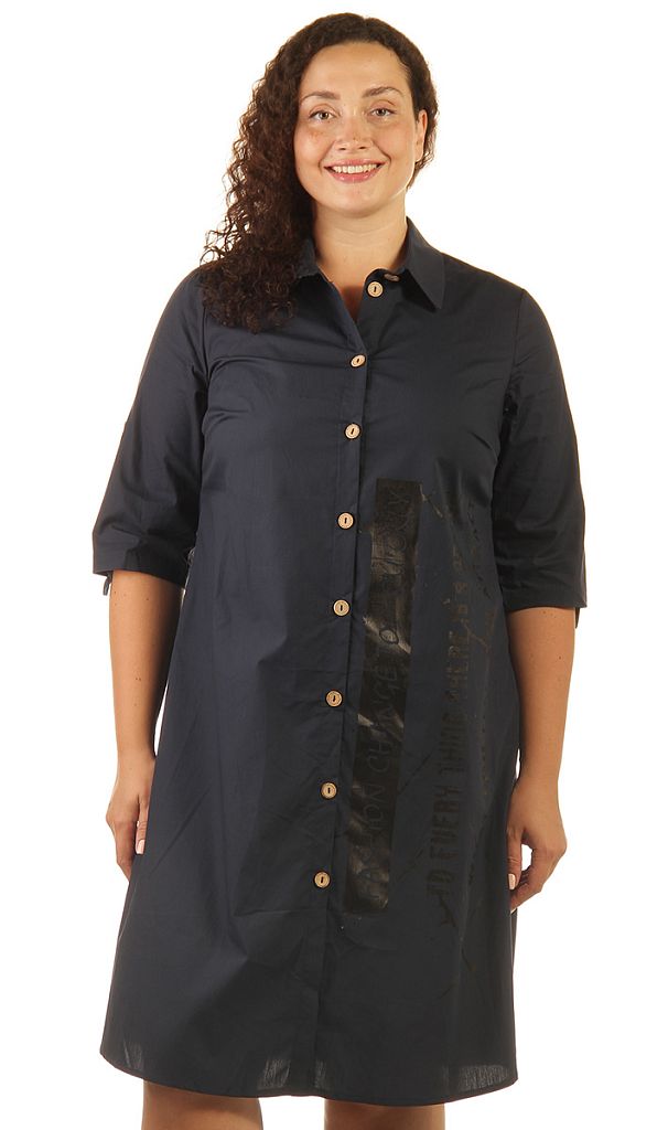 Платье-рубашка женское с принтом 253590