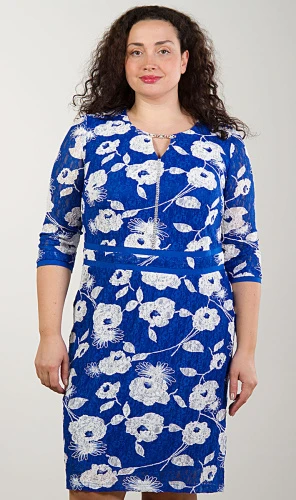 Платье женское гипюровое со стразами 253062