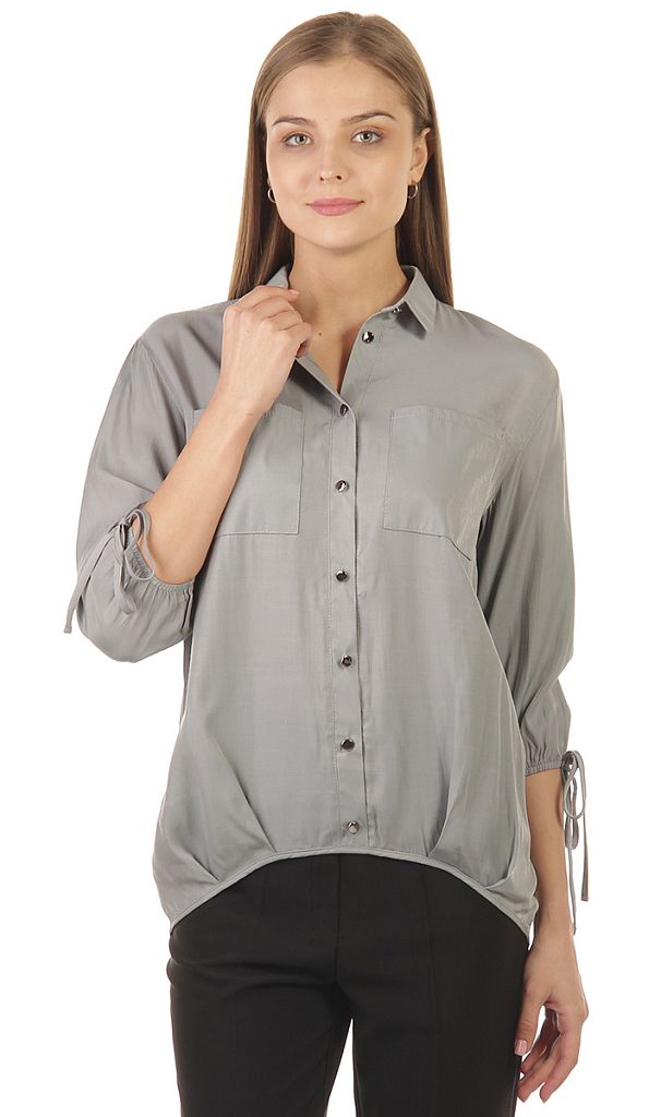 Рубашка женская асимметричная 253773
