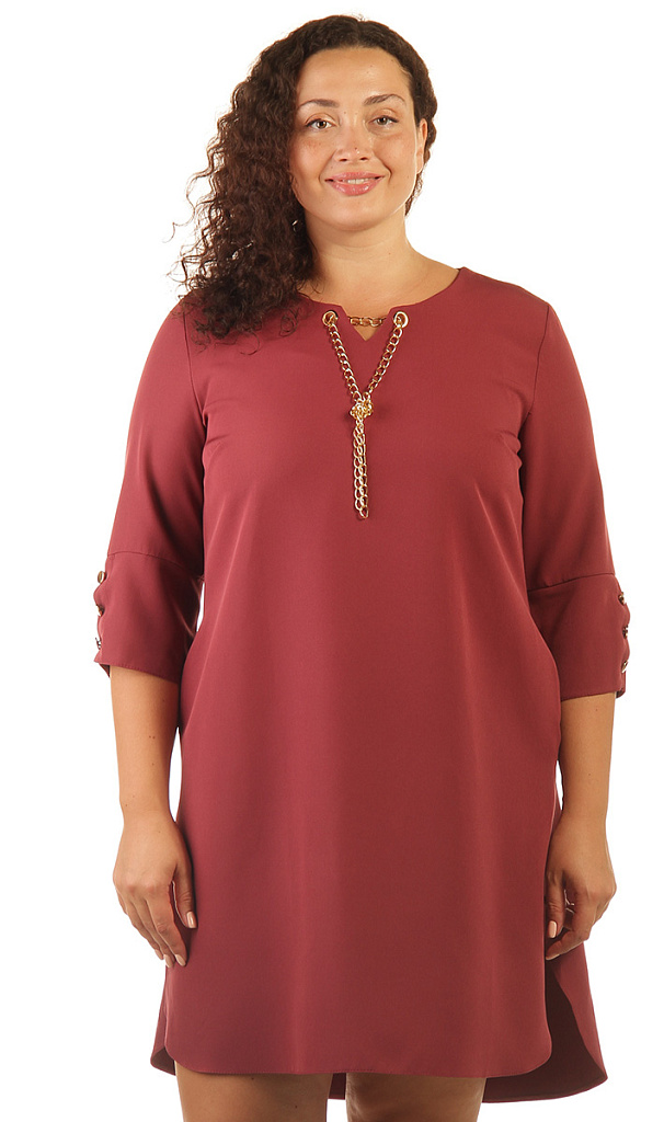 Платье женское с декором 253628