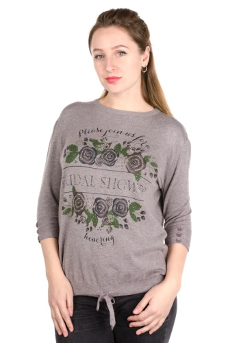 Джемпер женский с принтом 4886