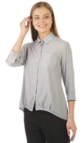 Рубашка женская на пуговицах 253774