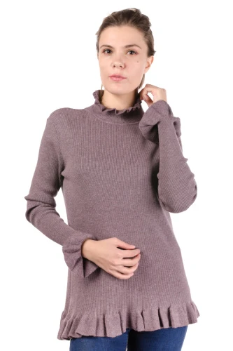 Джемпер женский с рюшами 4823