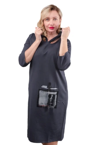 Платье женское с капюшоном 252738