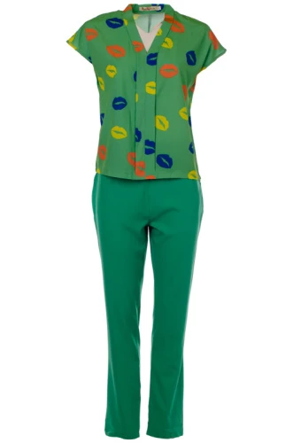 Костюм летний с брюками 248014