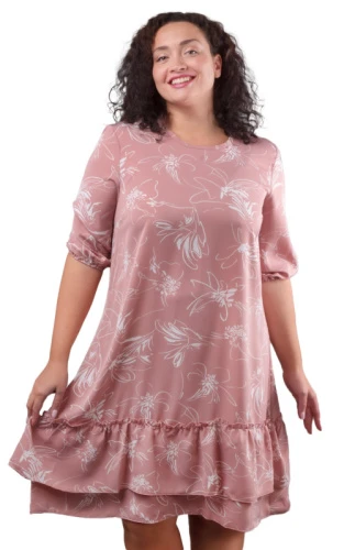 Платье женское с оборкой 252571