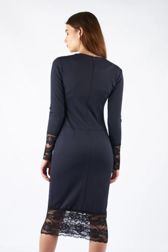 Платье женское с гипюром 1990 фото 2