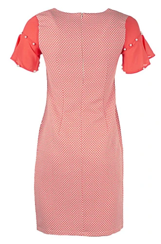 Платье женское с бусинами на рукавах 250519 фото 3