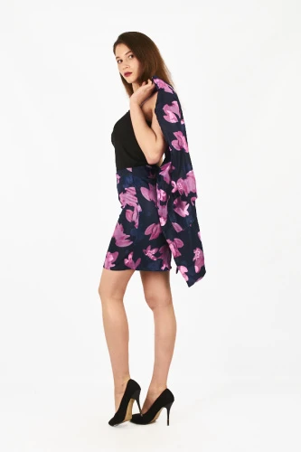 Костюм двойка женский с цветочным принтом 2418 фото 2