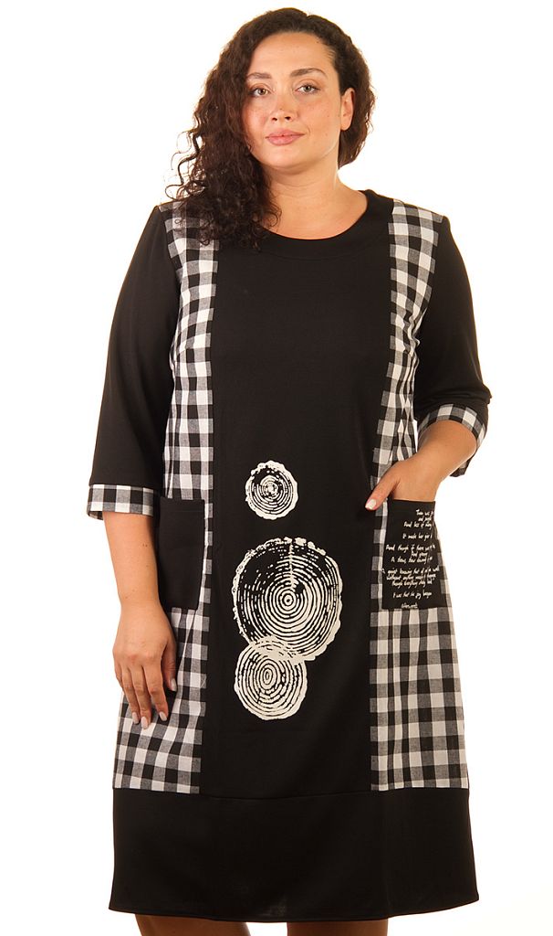 Платье женское комбинированное 253248