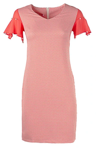 Платье женское с бусинами на рукавах 250519