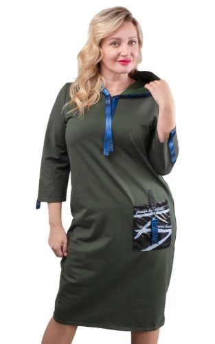 Платье женское с капюшоном 252739