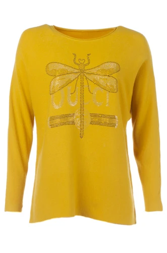 Джемпер женский со стразами 2300744