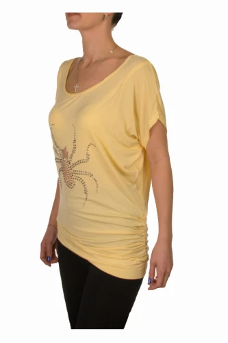 Футболка женская со стразами 0323 фото 4