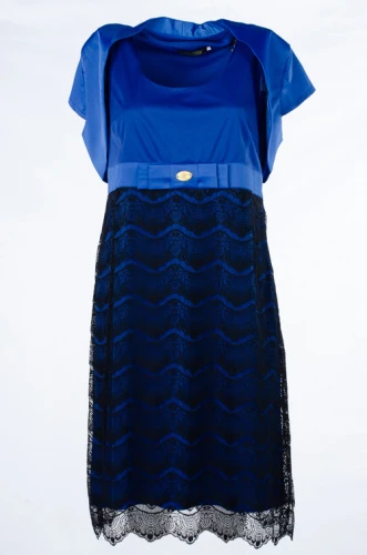 Платье женское с атласным болеро 248560