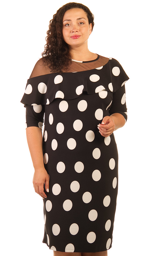 Платье женское с воланом 253365