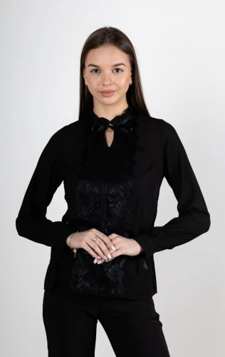 Блузка женская с кружевом 253028 фото 3