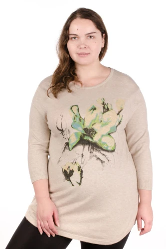 Джемпер женский с принтом 4830