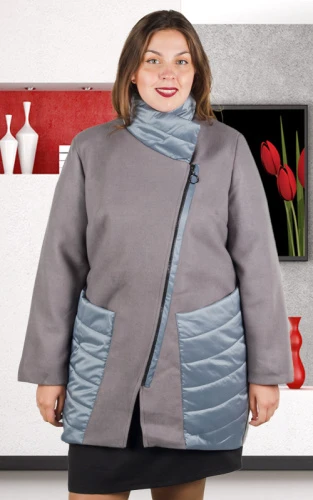 Пальто женское на молнии 252144