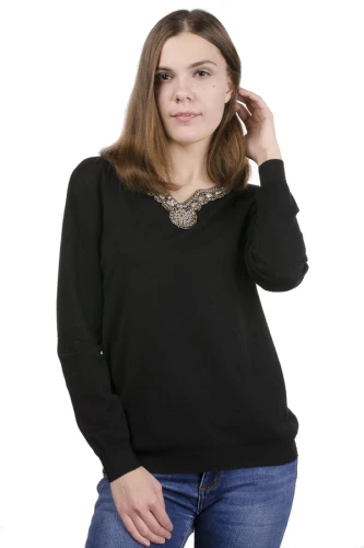 Джемпер женский с декором 4839