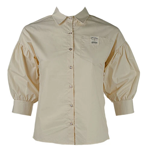 Рубашка женская с объёмными рукавами 250708