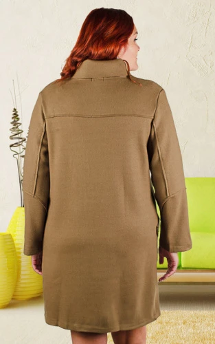 Пальто женское на молнии 6180 фото 3