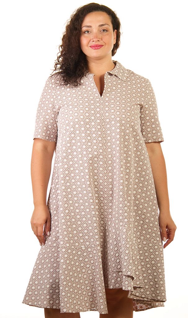 Платье женское с воротником 253249