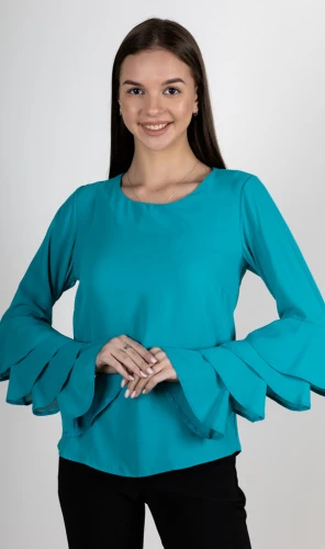 Блузка женская рукав волан 253022 фото 2