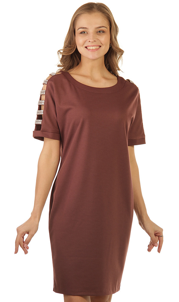 Платье женское со стразами 253413