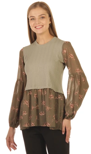 Блузка женская комбинированная 253800